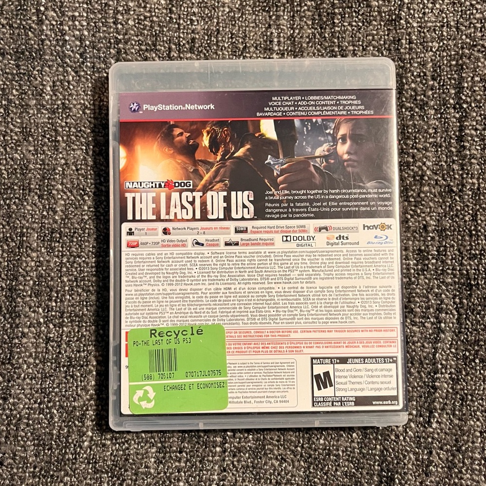 The Last Of Us Sony PS3 Playstation 3 Game Complete - Picture 2 of 3
